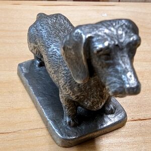 1956 Pawcliffe fine Pewter wirehaired Dachshund